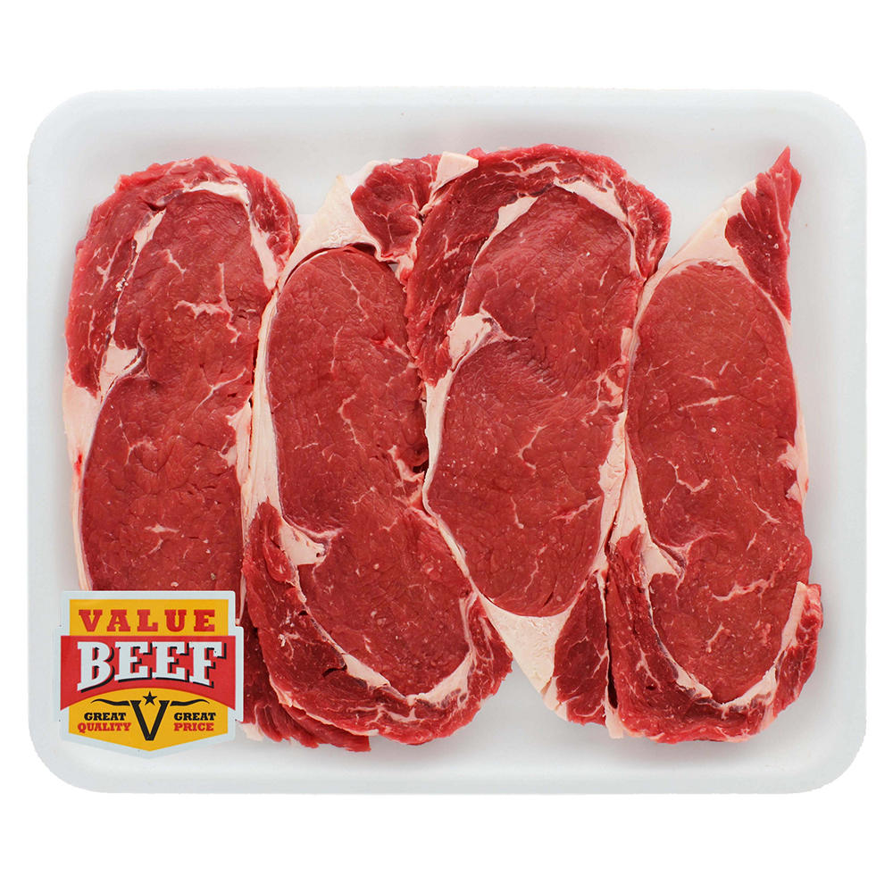 Fresh Beef Ribeye Steak Boneless Value Beef Value Pack, Avg. 2.15 lbs