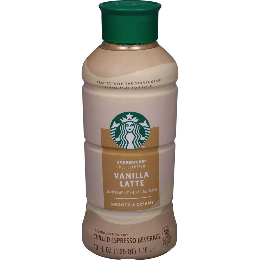 Starbucks Chilled Espresso Beverage - Vanilla Latte , 40 oz