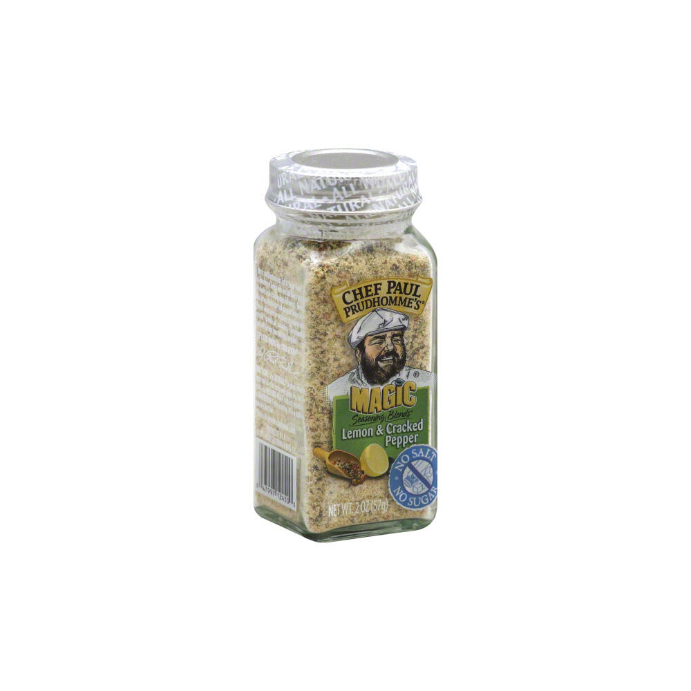 Chef Paul Prudhomme's Lemon and Cracked Pepper Magic Seasoning Blend, 2 oz