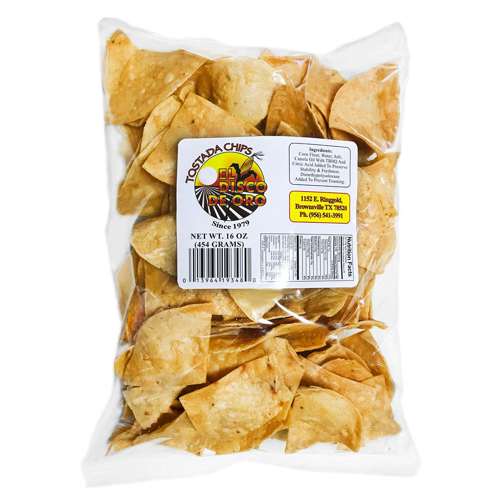 El Disco De Oro Tostada Tortilla Chips, 16 oz