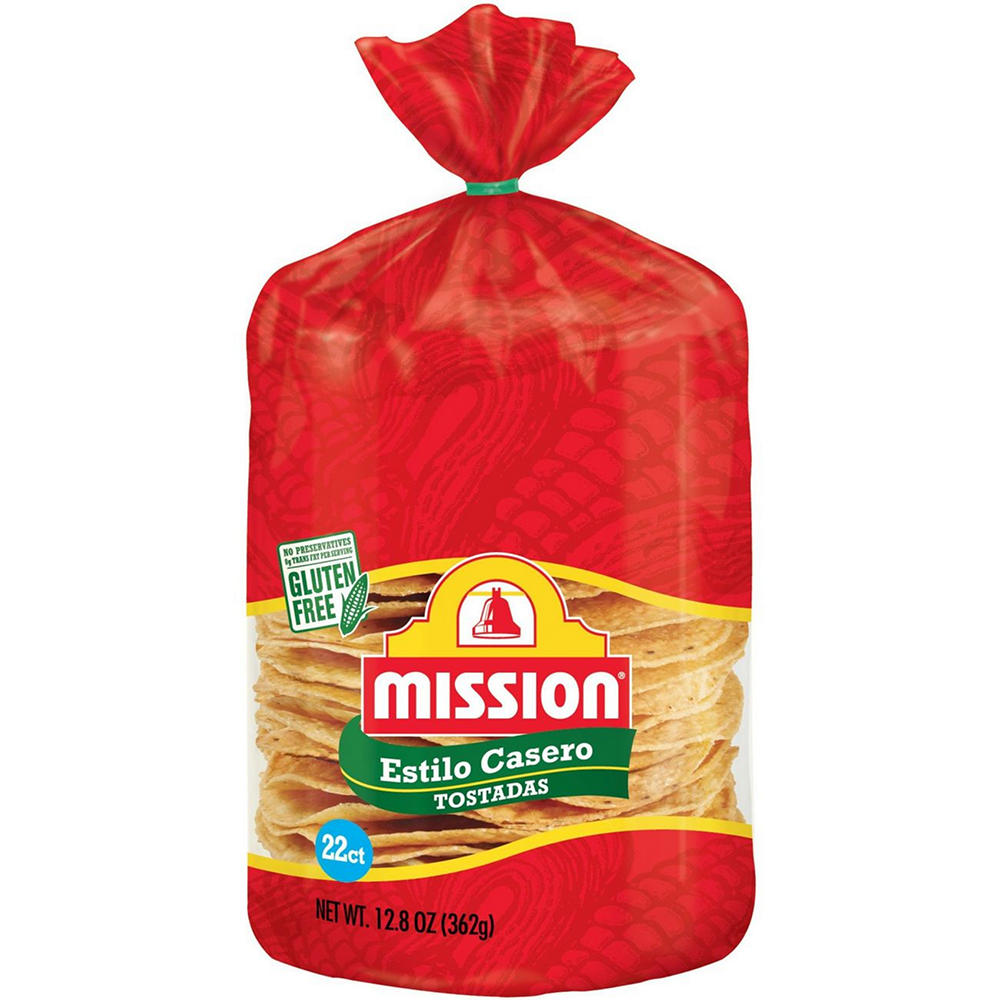 Mission Estilo Casero Tostadas, 22 ct