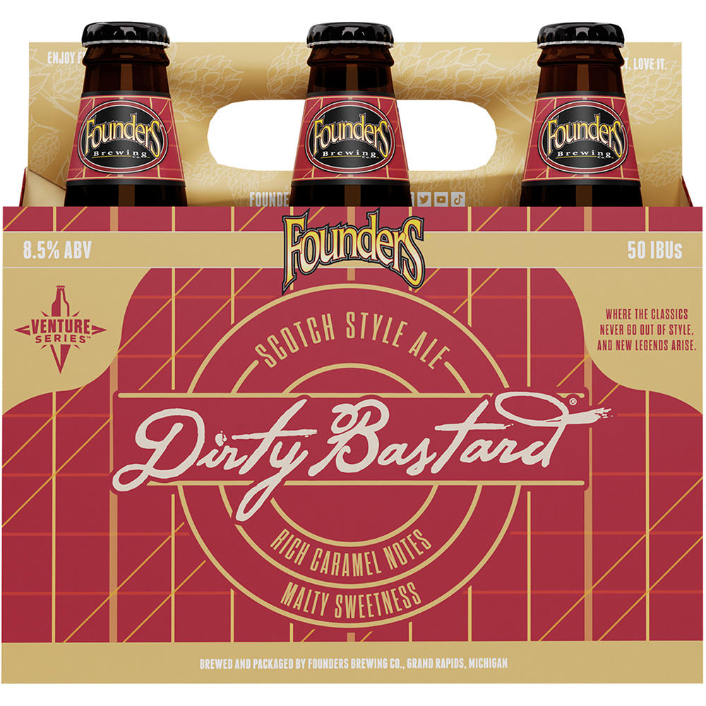 Founders Dirty Bastard Craft Beer 6 pk Bottles, 12 oz