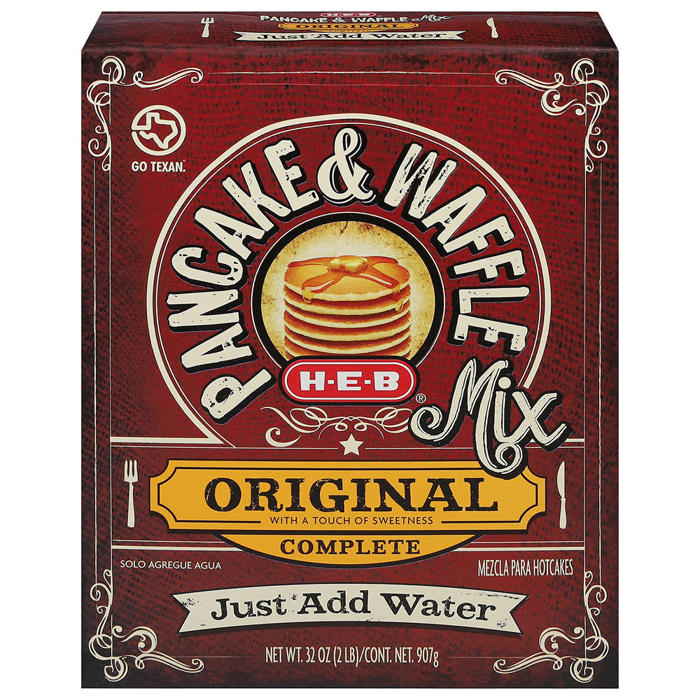 H-E-B Original Complete Pancake & Waffle Mix, 32 oz