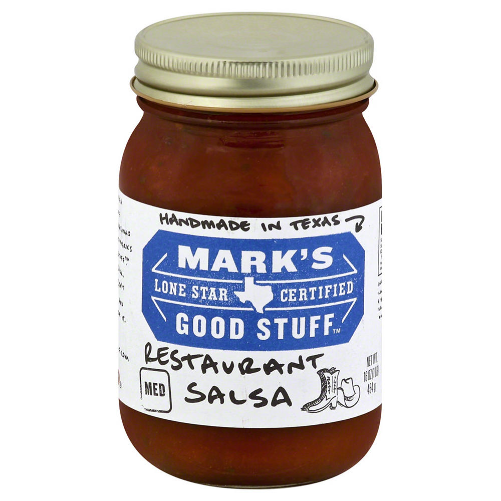 Mark's Good Stuff Lone Star Certified Restaurant Salsa - Medium, 16 oz