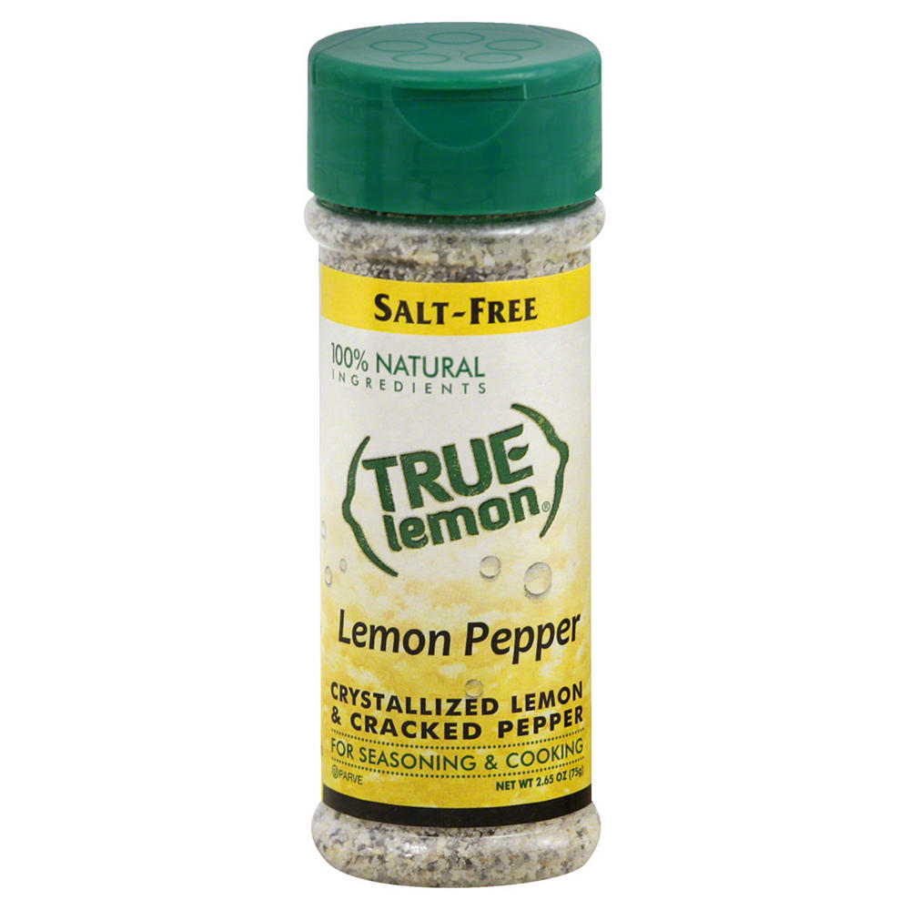 True Lemon Salt Free Lemon Pepper, 2.12 oz