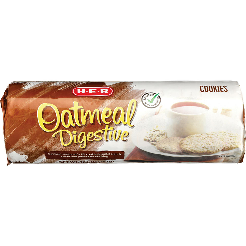H-E-B Oatmeal Digestive Cookies, 13.6 oz