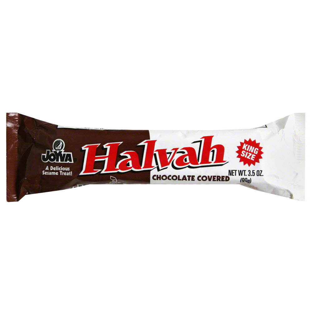 Joyva Kosher King Size Chocolate Covered Halvah, 3 oz