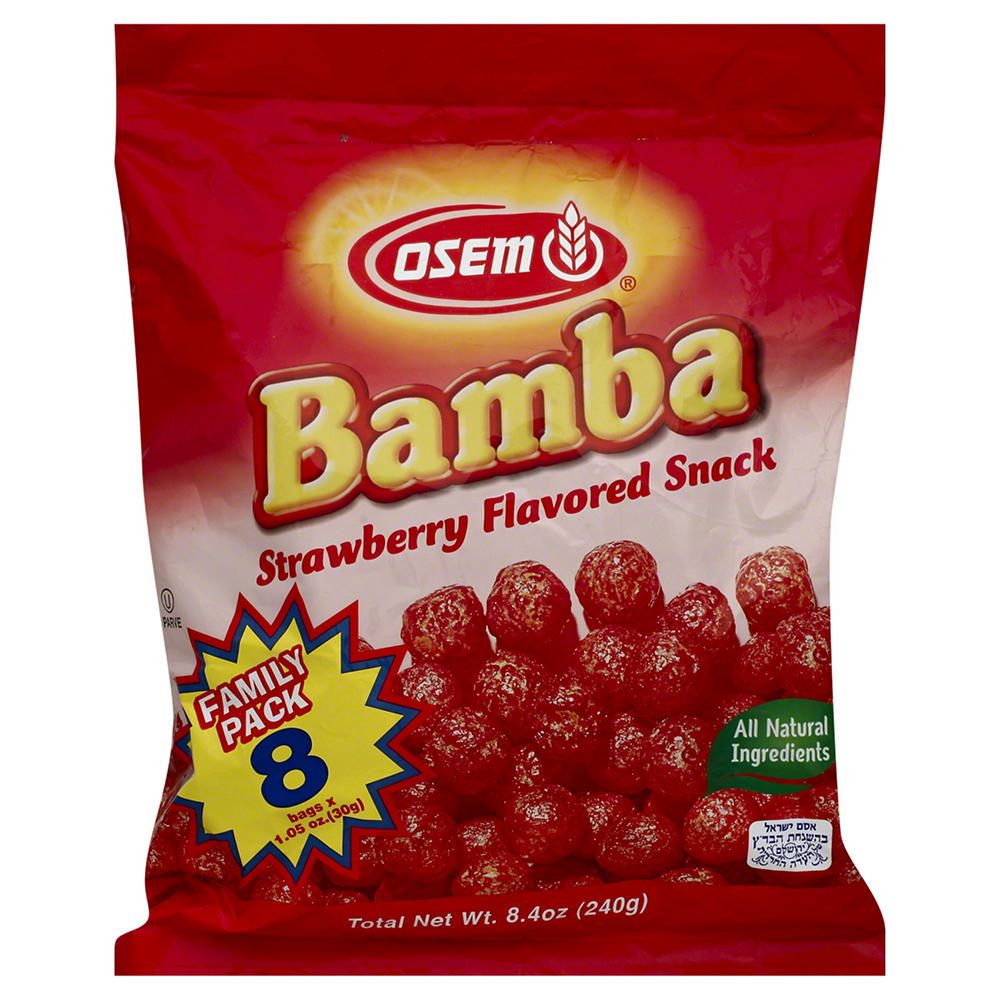 Osem Bamba Strawbery Flavored Snack, 8 oz
