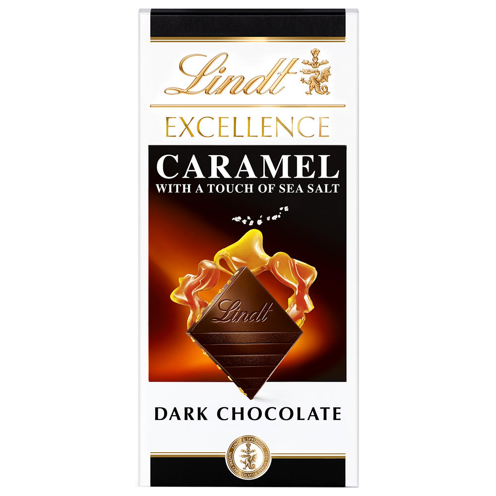 Lindt Excellence Caramel Dark Chocolate Bar, 3.5  oz