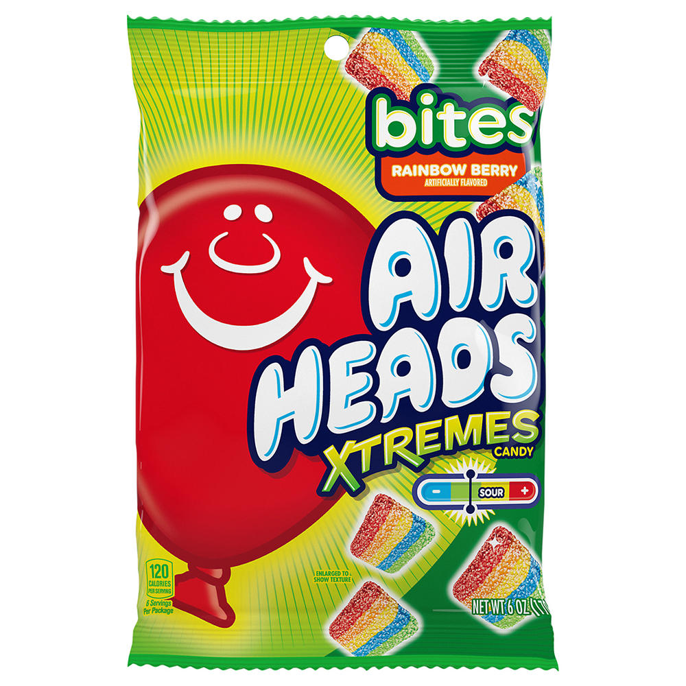 Airheads Xtremes Sour Rainbow Berry Candy Bites, 6 oz