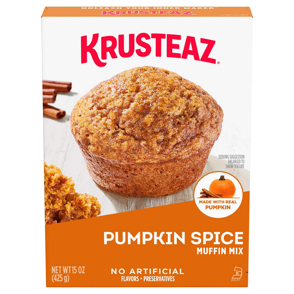 Krusteaz Pumpkin Spice Muffin Mix, 15 oz
