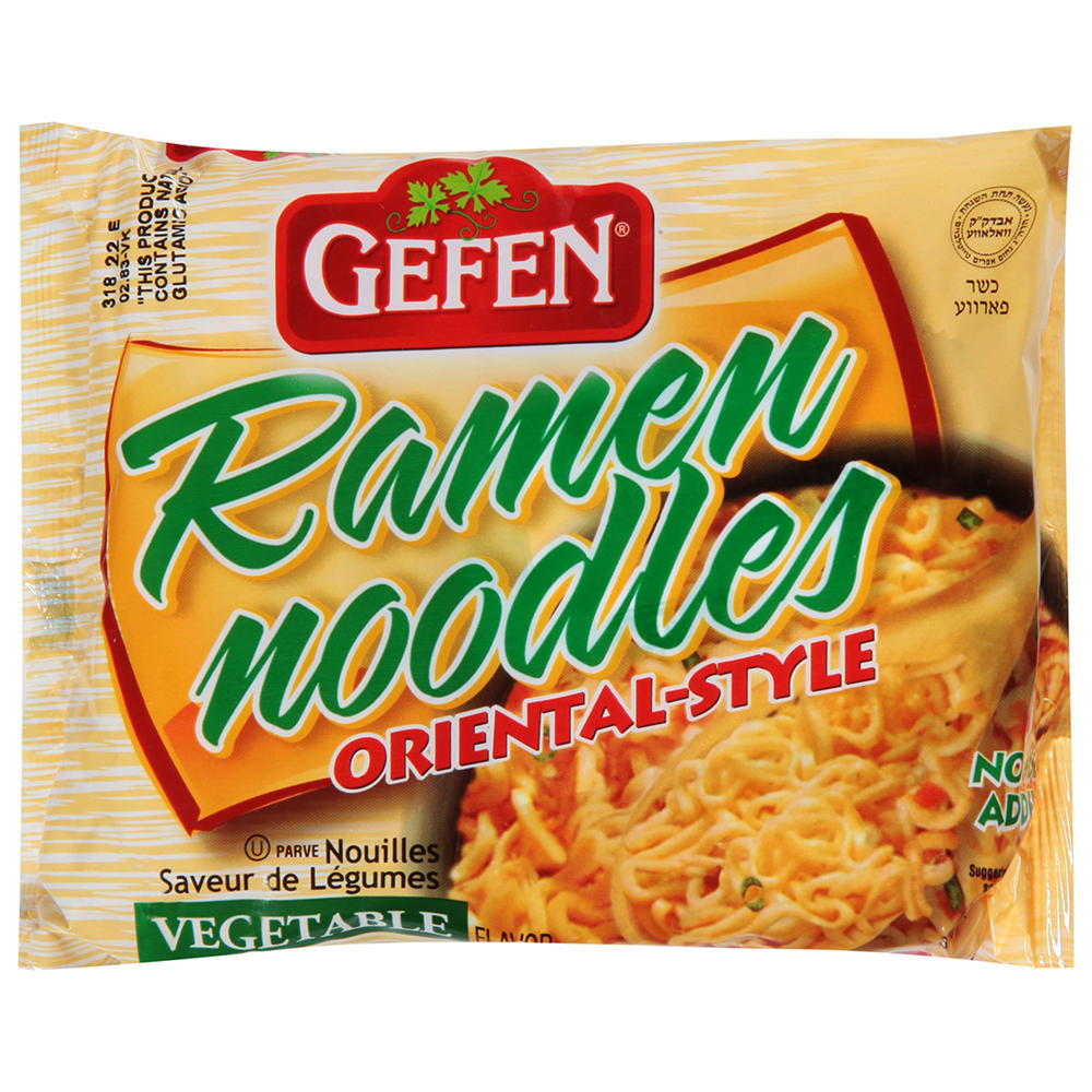 Gefen Kosher Vegetable Flavor Ramen Noodles, 3 oz