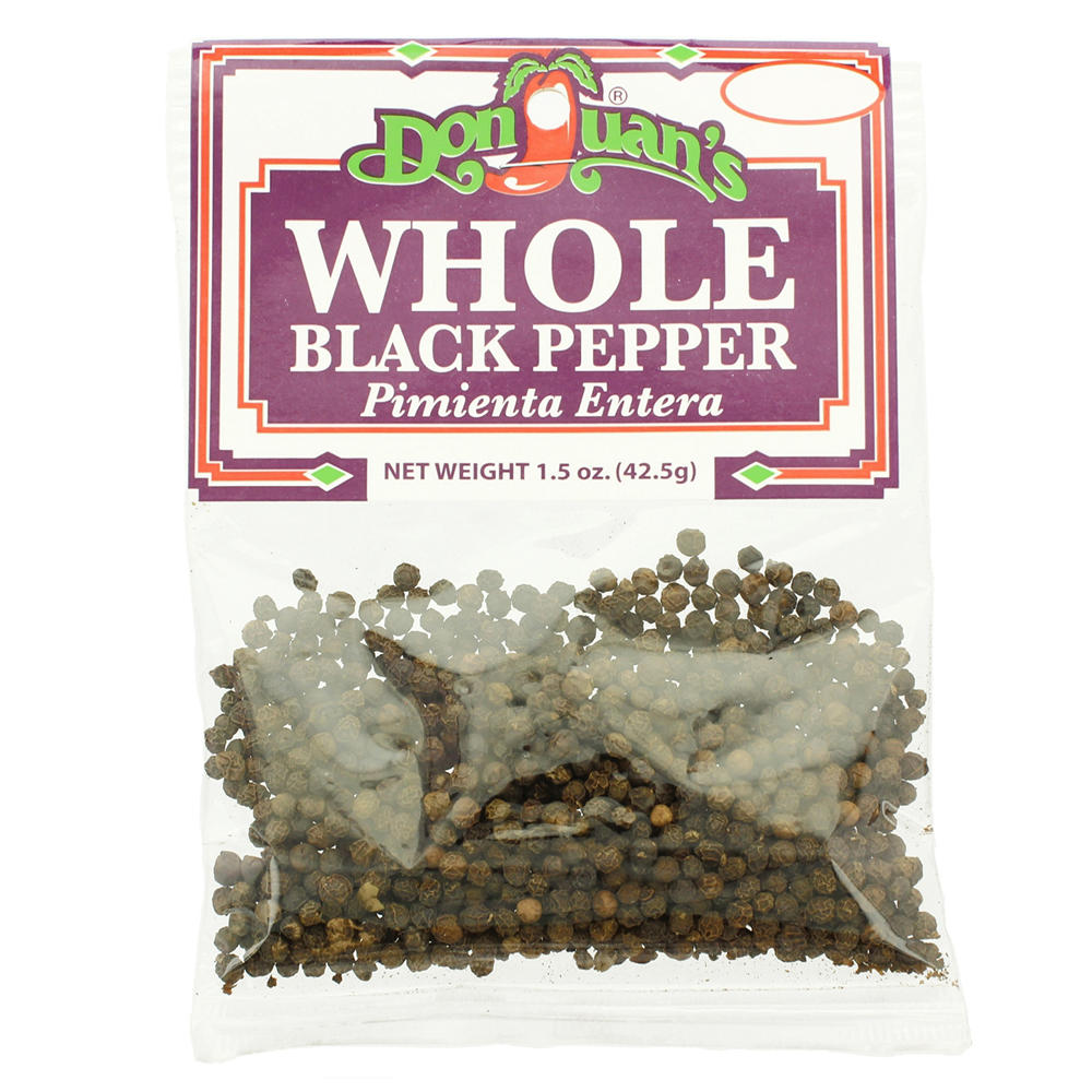 Don Juan's Whole Black Pepper Pimienta Entera, 1.5 oz