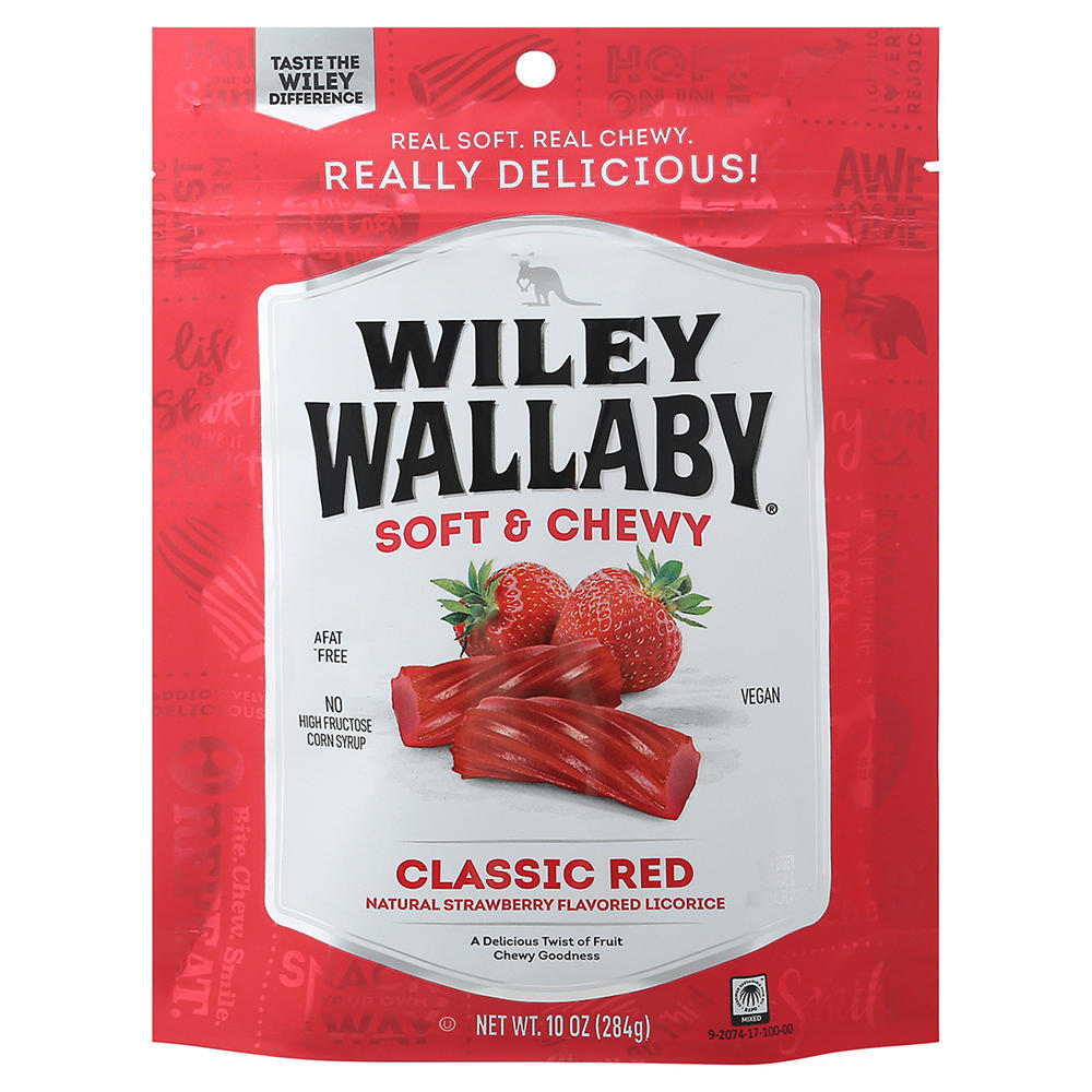 Wiley Wallaby Gourmet Red Liquorice, 10 oz