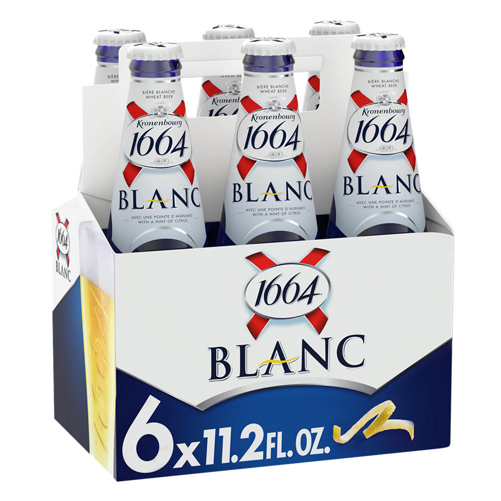Kronenbourg 1664 Blanc Beer 6 pk Bottles, 11.2 oz