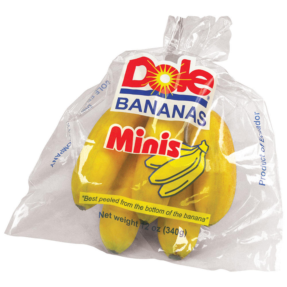 Dole Fresh Mini Bananas, 12 oz bag