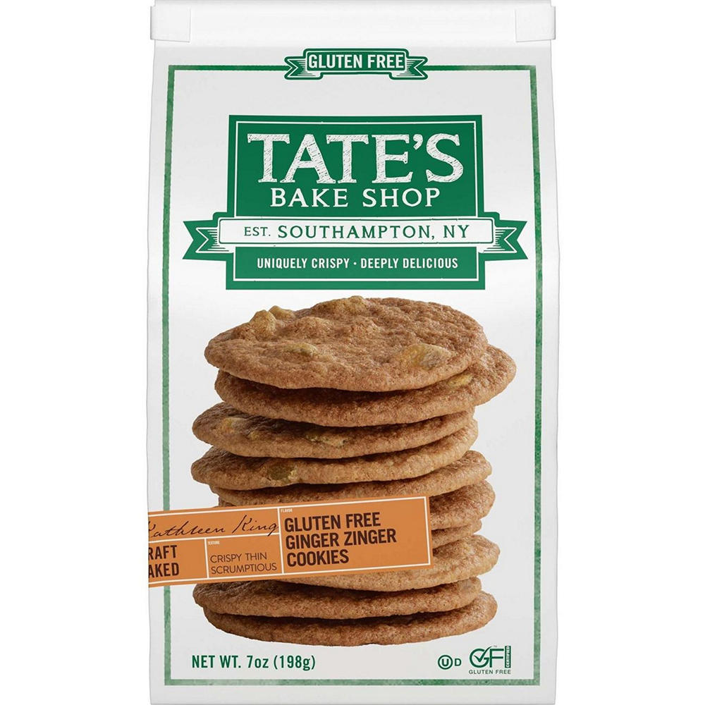 Tate's Bake Shop Gluten Free Ginger Zinger Cookies, 7 oz
