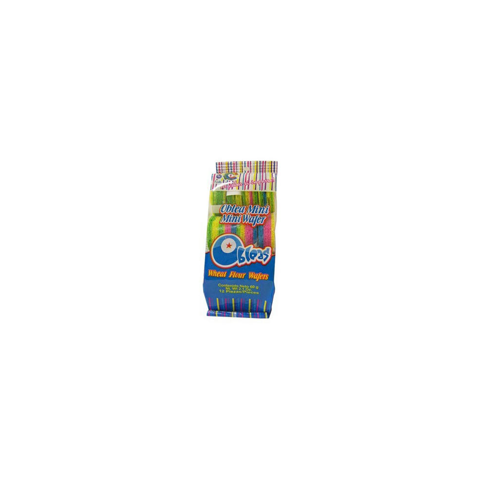 Las Sevillanas Wheat Flour Colored Mini Wafers, 12 ct