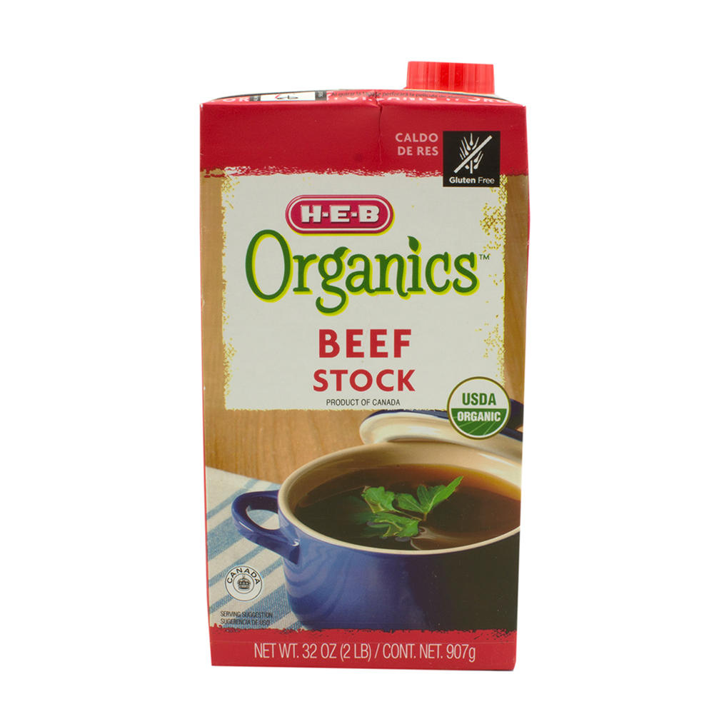 H-E-B Organics Beef Stock, 32 oz