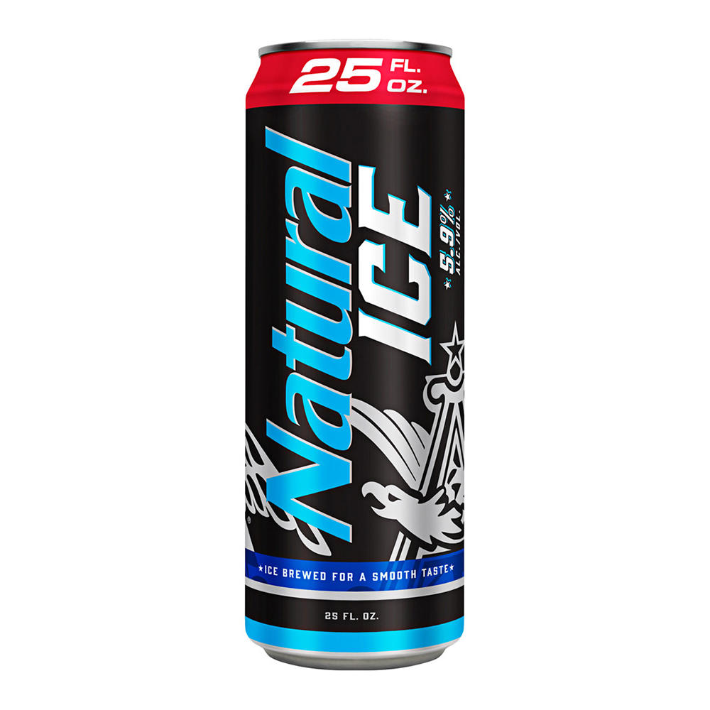 Natural Ice Beer Can, 25 oz