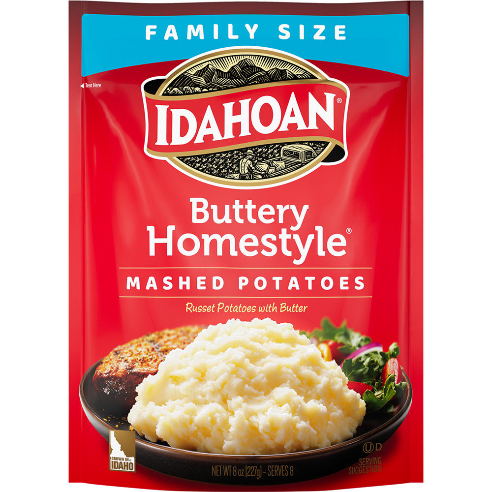 Idahoan Buttery Homestyle Mashed Potatoes Family Size , 8 oz