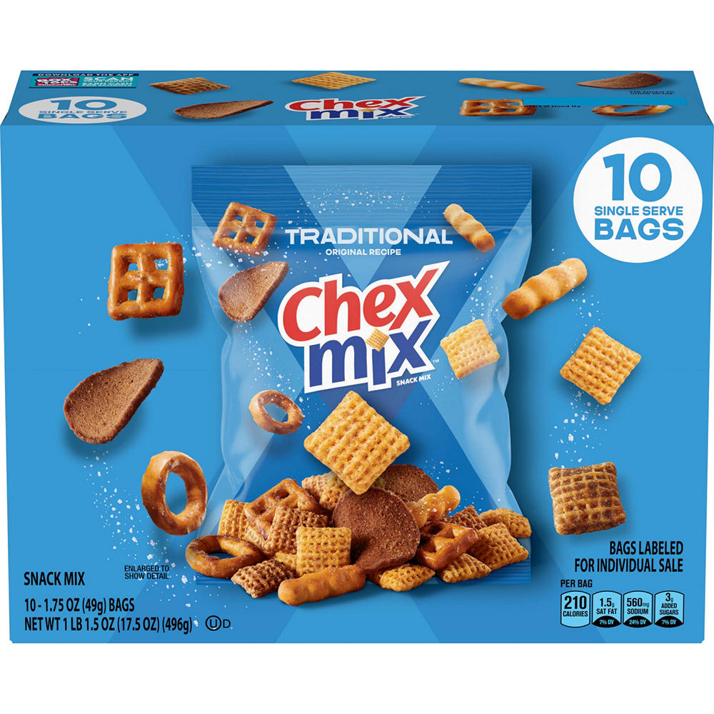 Chex Mix Traditional Snack Mix Multipack, 10 ct