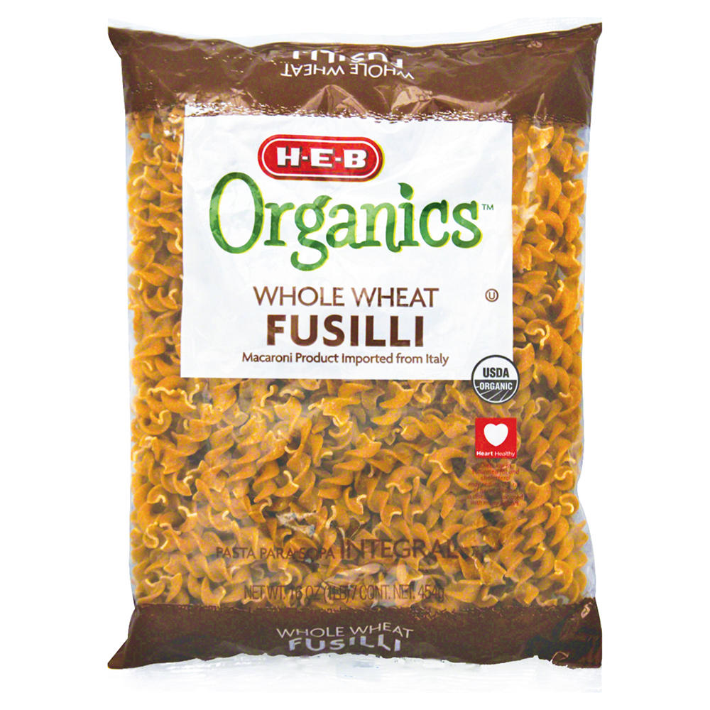 H-E-B Organics Whole Wheat Fusilli, 16 oz
