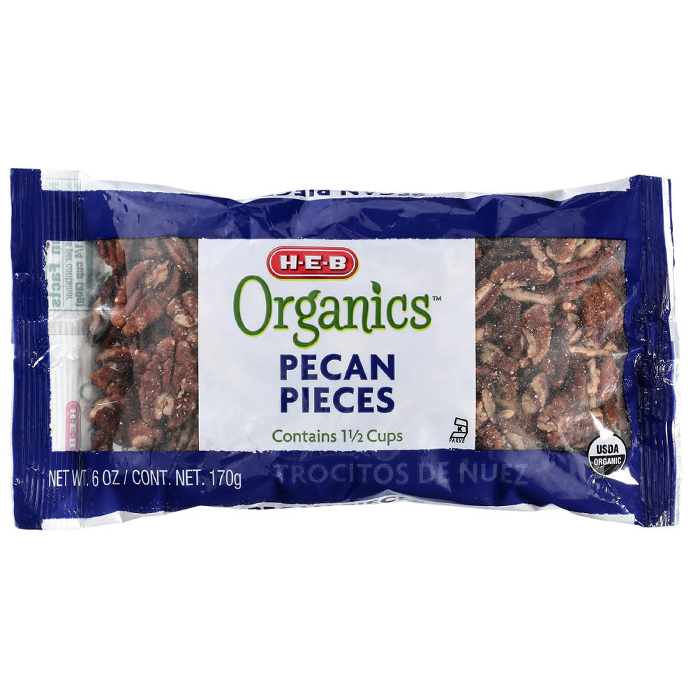 H-E-B Organics Pecan Pieces, 6 oz