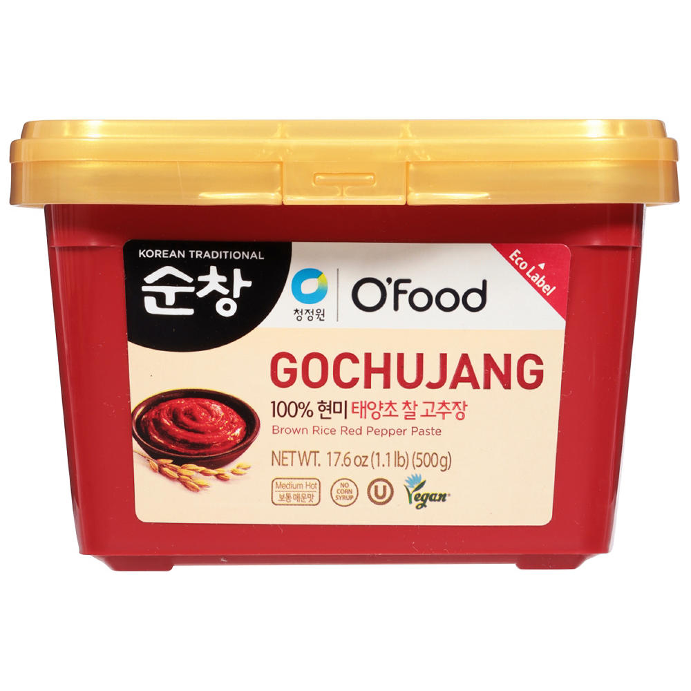 O'Food Gochujang Brown Rice Red Pepper Paste, 17.6 oz
