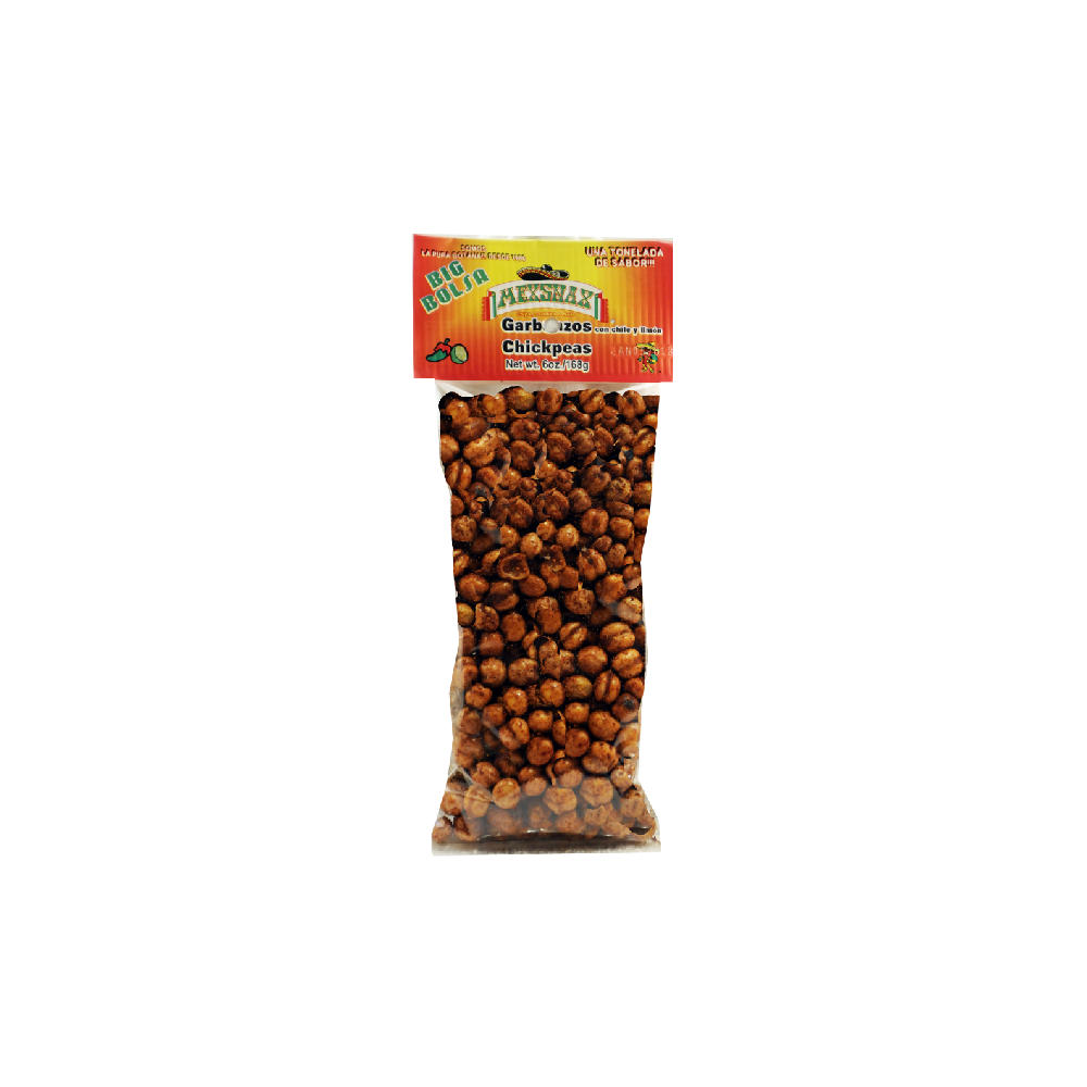 Mexsnax Chickpeas Garbanzos con Chile y Limon, 5 oz