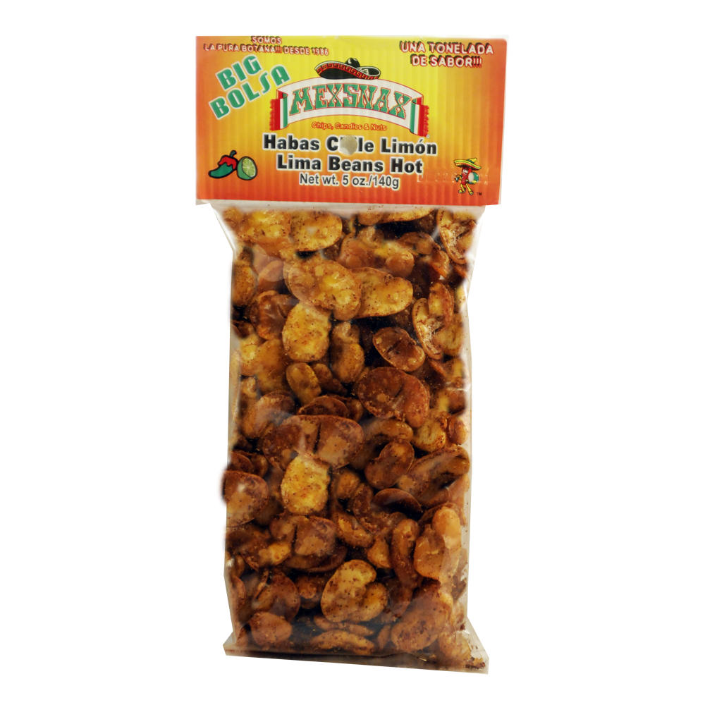 Mexsnax Lima Beans Hot Habas Chile Limon, 5 oz