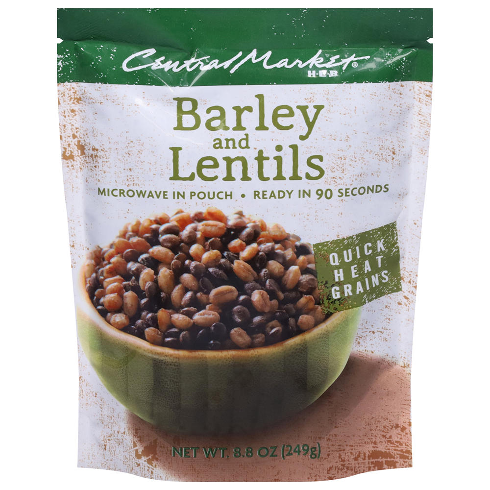 Central Market Barley and Lentils Quick Heat Grains, 8.8 oz