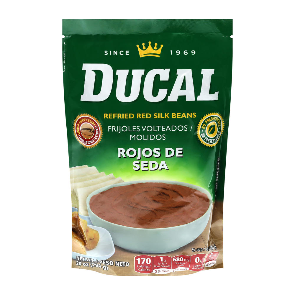 Ducal Refried Red Beans Rojos De Seda, 28 oz