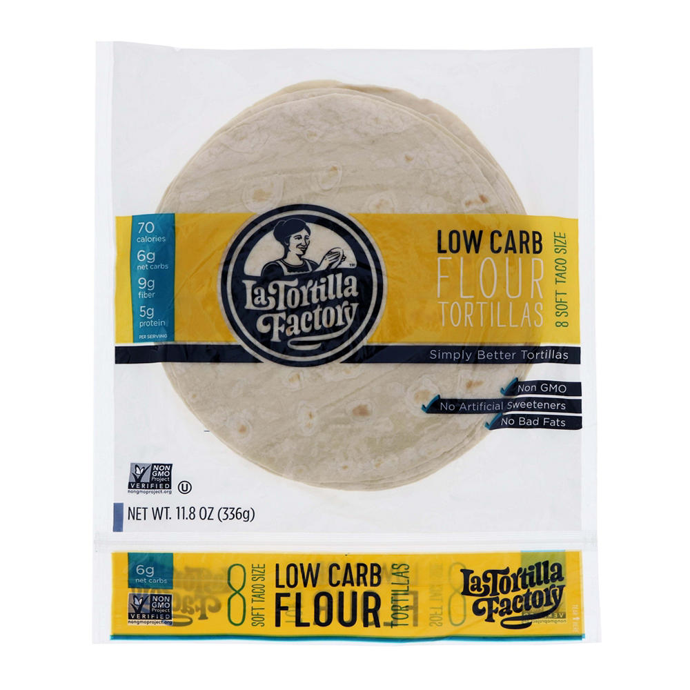 La Tortilla Factory Low Carb Flour Tortillas, 8 ct