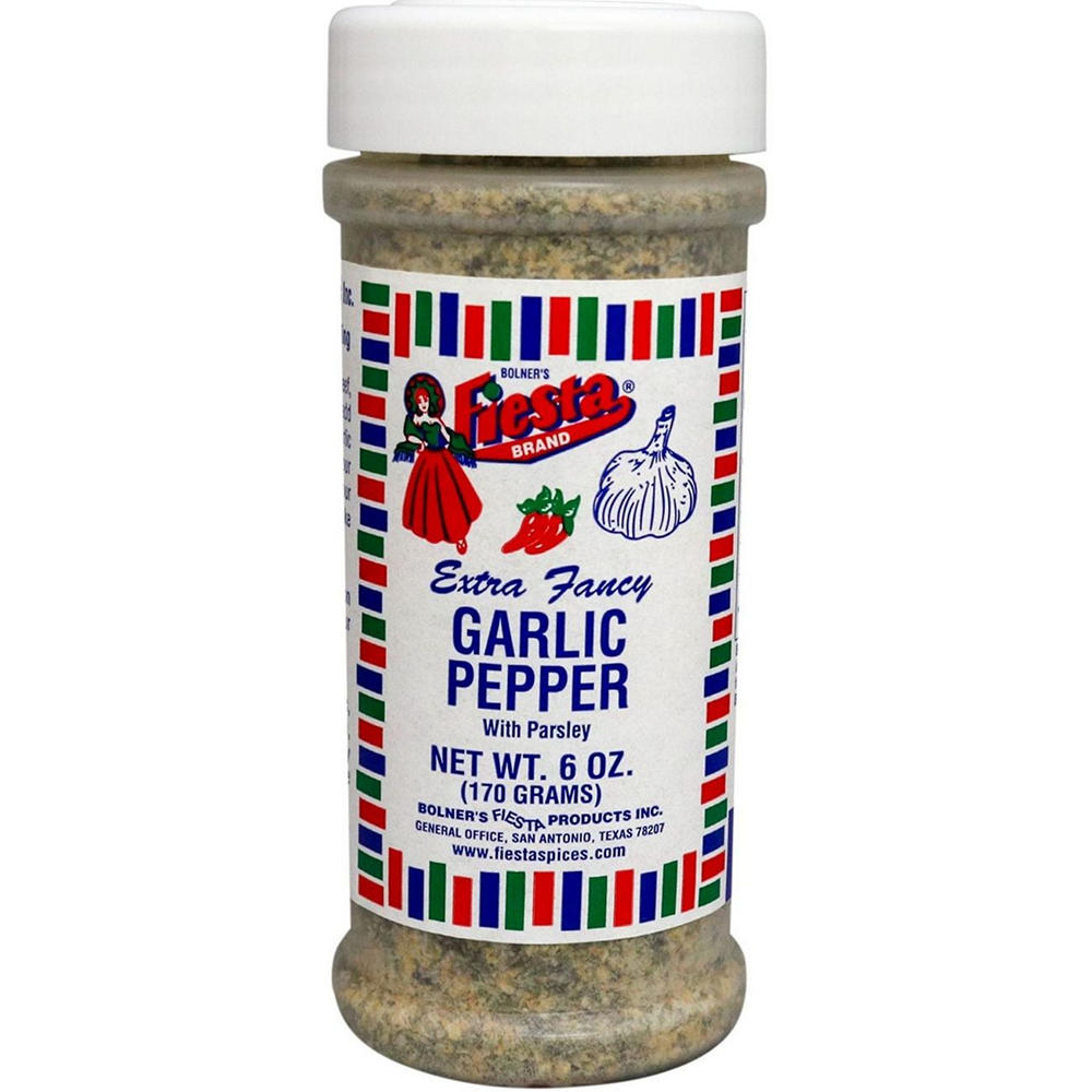Bolner's Fiesta Garlic Pepper, 6 oz