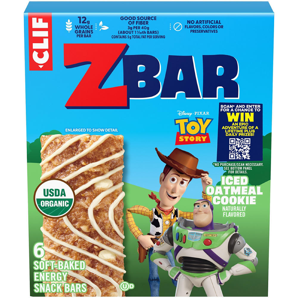 Clif Kid ZBar Energy Snack Bars - Iced Oatmeal Cookie, 6 pk