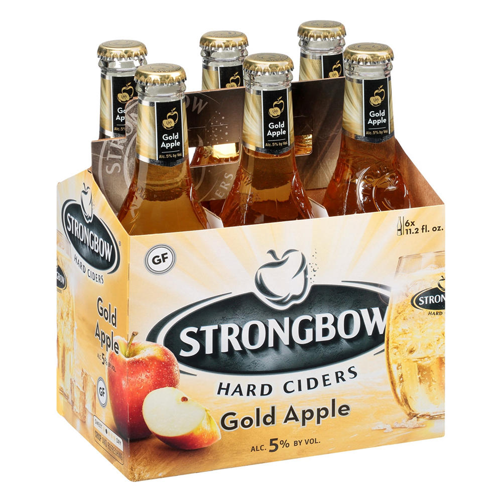 Strongbow Gold Apple 6 pk Bottles, 11.2 oz
