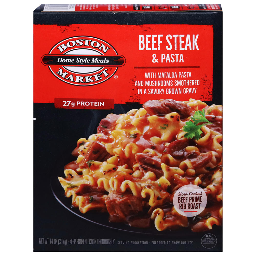 Boston Market Beef Steak & Pasta Frozen Meal, 14 oz
