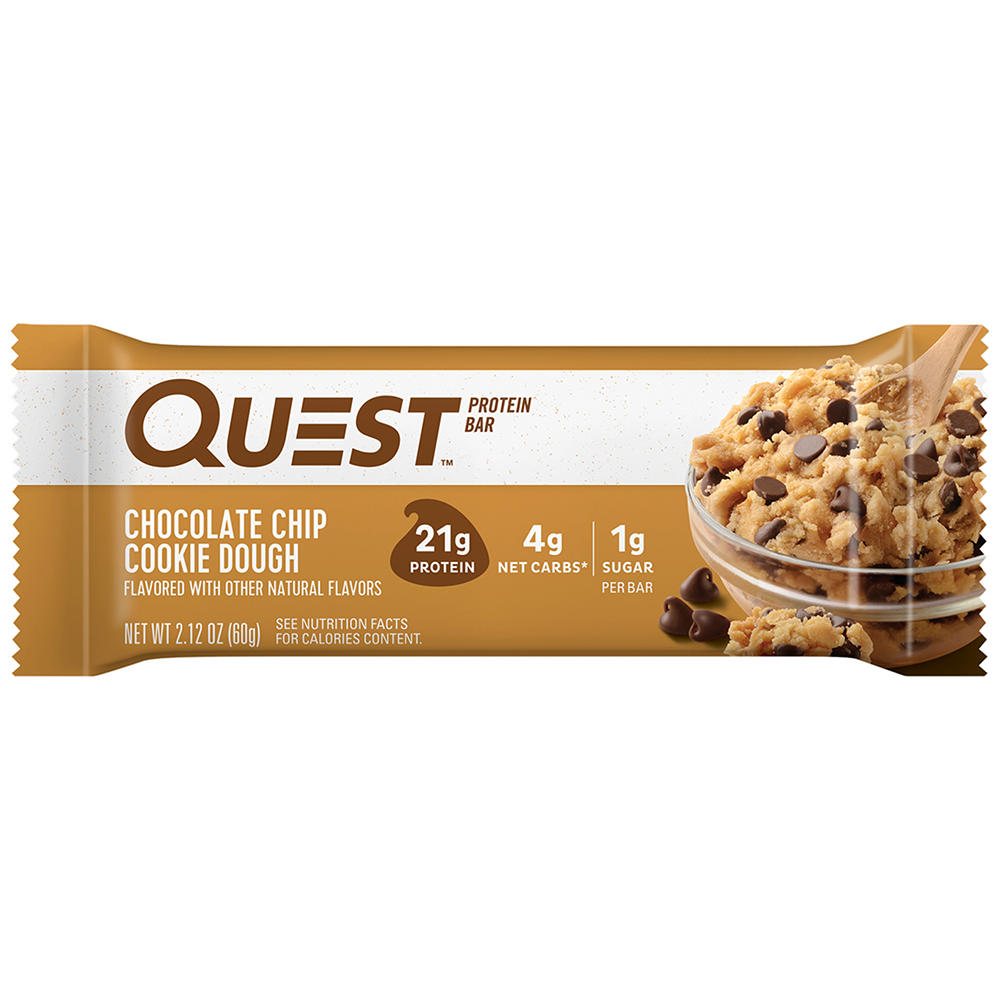 Quest 21g Protein Bar - Chocolate Chip Cookie Dough, 2.12 oz