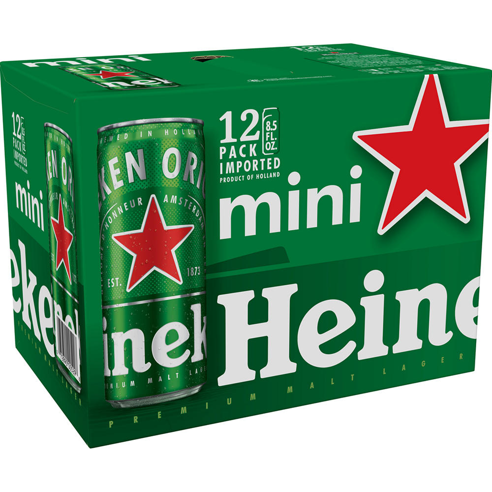 Heineken Lager Beer 12 pk Cans, 8.5 oz