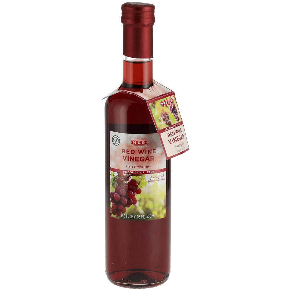 H-E-B Red Wine Vinegar, 16.9 oz