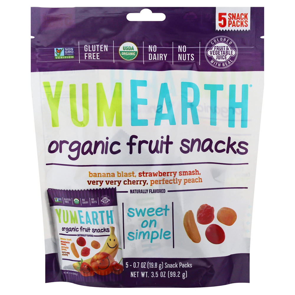 YumEarth Organic Fruit Snacks Original, 5 ct