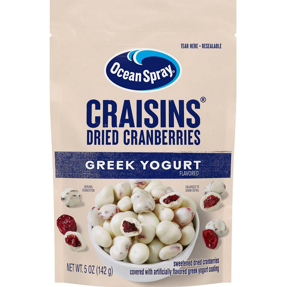 Ocean Spray Craisins Greek Yogurt Dried Cranberry Bites, 5 oz
