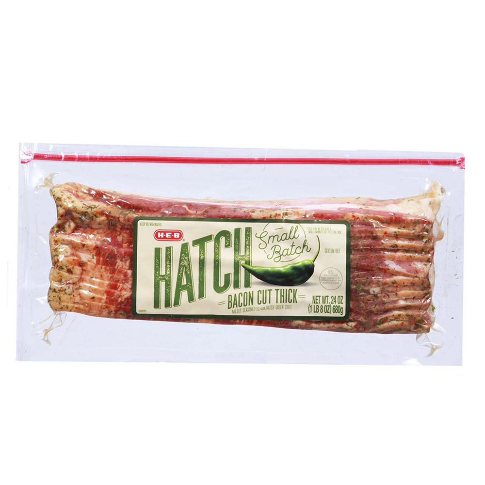 H-E-B Hatch Chile Thick Cut Bacon, 24  oz