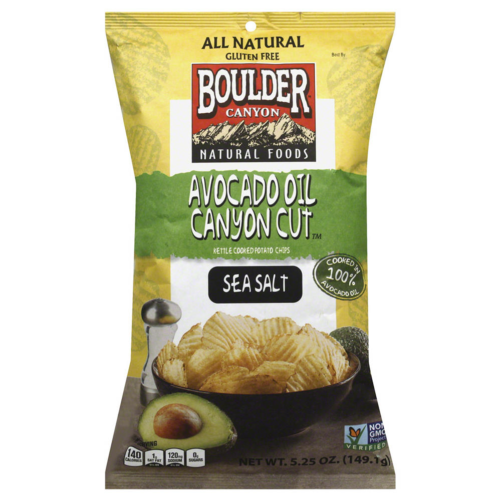 Boulder Canyon Sea Salt Kettle Potato Chips, 5.25 oz