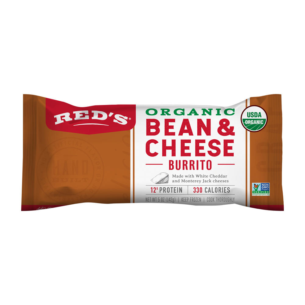 Red's Organic Bean & Cheese Burrito, 5 oz