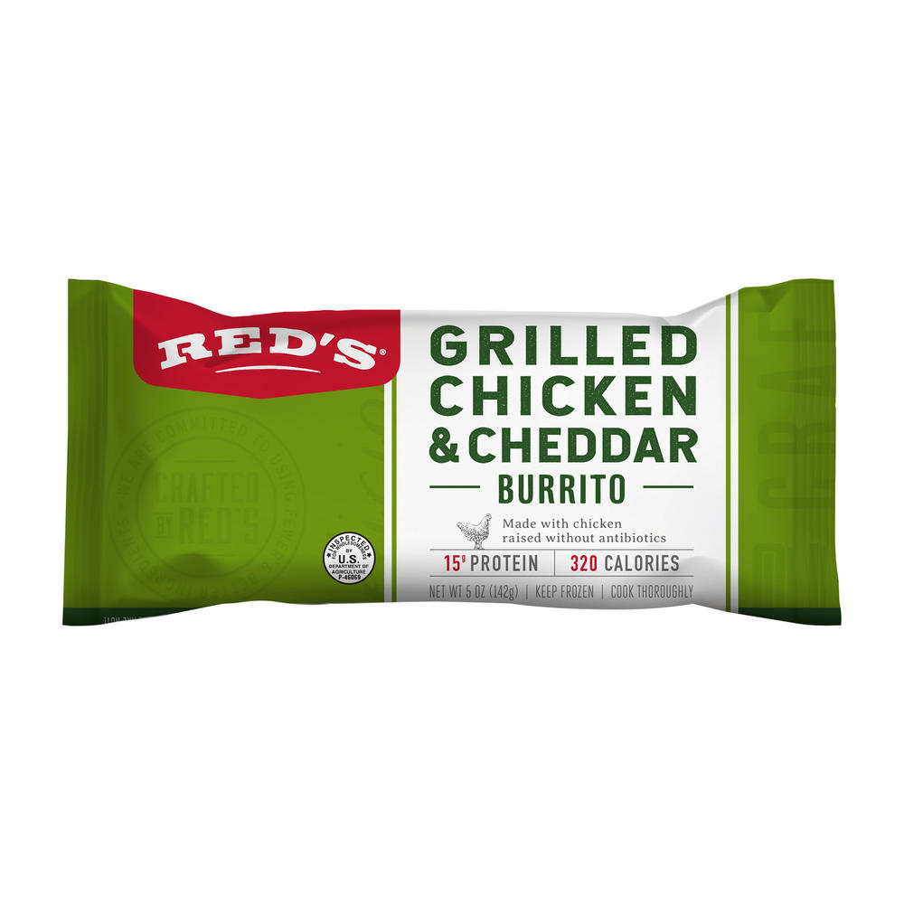Red's Grilled Chicken & Cheddar Burrito, 5 oz