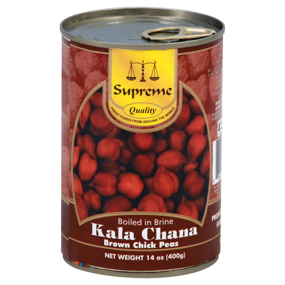 Supreme Kala Chana Brown Chick Peas, 14 oz