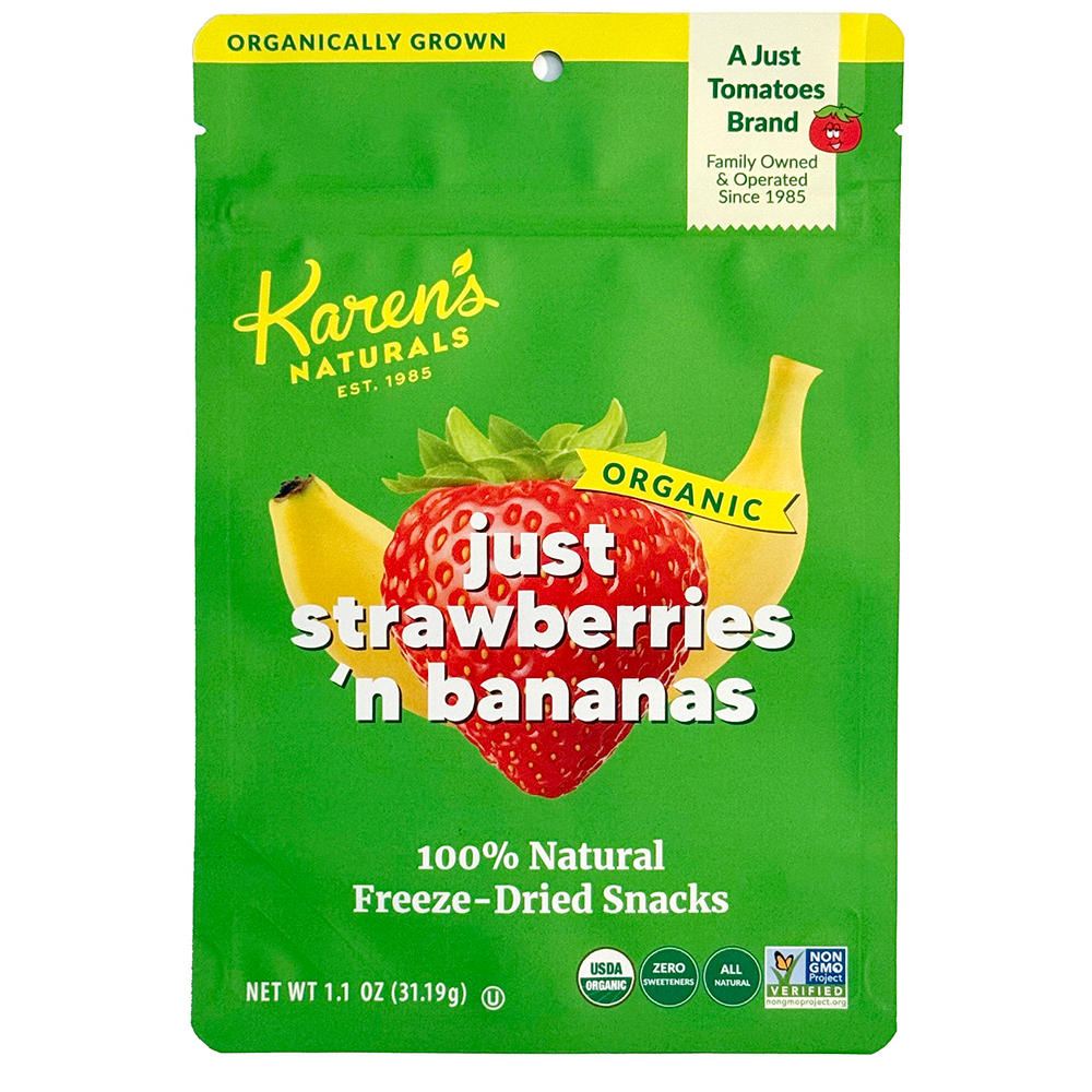 Karen's Naturals Organic Strawberries 'n Bananas, 2 oz