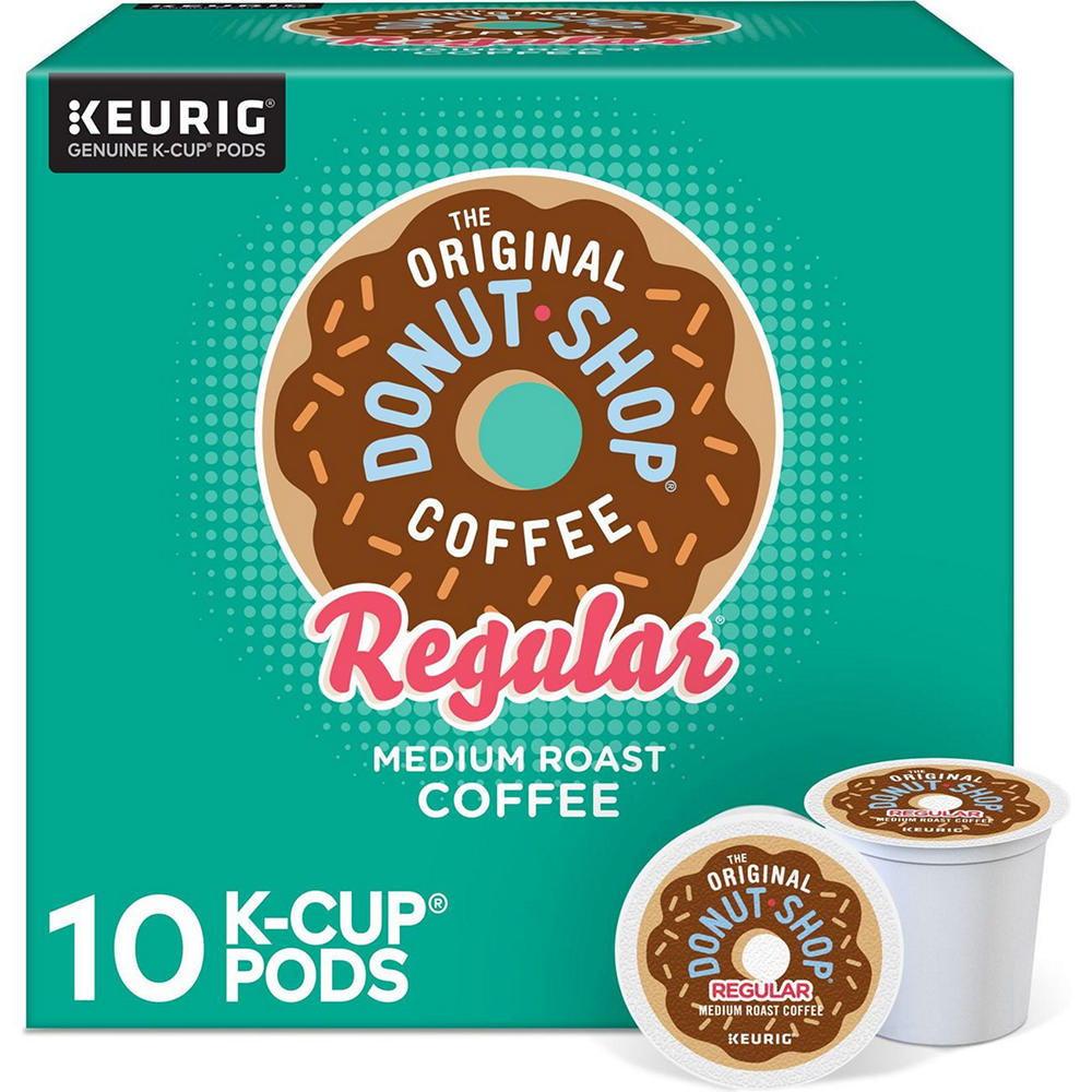 The Original Donut Shop Regular Medium Roast Single Serve Coffee K Cups, 10 ct